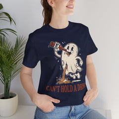 Funny Ghost Beer Can't Hold A Drink Vintage T-Shirt