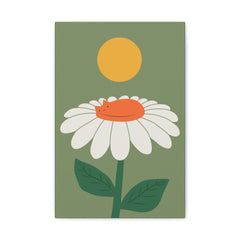 Cat and Plant Afternoon Nap Canvas