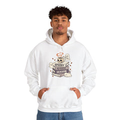 Spooky Reading Season Skull Coffee Mug Retro Hoodie