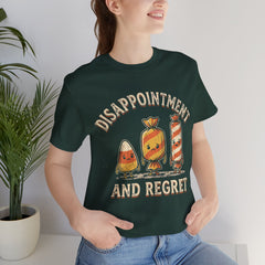 Funny Retro Halloween Candy Disappointment And Regret T-Shirt