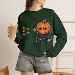Pumpkin Neo Matrix Parody Crewneck Sweatshirt
