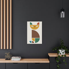 Cat Abstract Art Canvas