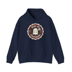 Funny Ghost Seal Of Disapproval Retro Badge Hoodie