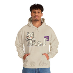 Funny Toilet Paper Mummy Cat Halloween Hoodie