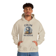 Funny Grim Reader Book Worm Retro Halloween Hoodie