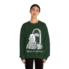 Funny Ghost Read In Peace Tombstone Halloween Crewneck Sweatshirt