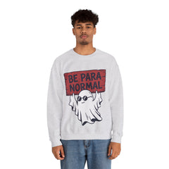 Funny Retro Halloween Ghost Be Para Normal Crewneck Sweatshirt