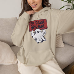 Funny Retro Halloween Ghost Be Para Normal Hoodie