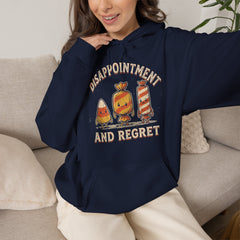 Funny Retro Halloween Candy Disappointment And Regret Hoodie