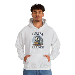 Funny Grim Reader Book Worm Retro Halloween Hoodie