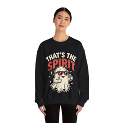 Funny Ghost That's The Spirit Retro Halloween Crewneck Sweatshirt