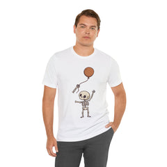 Funny Skeleton Balloon Floating Hand Retro Halloween T-Shirt
