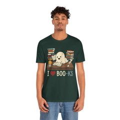 Funny Ghost Book Club I Love Books Retro T-Shirt