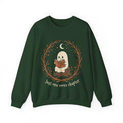 Funny Ghost Book Club Just One More Chapter Crewneck Sweatshirt