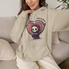 Funny Grim Reaper Today Not Today Daisy Plucking Hoodie