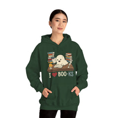 Funny Ghost Book Club I Love Books Retro Hoodie