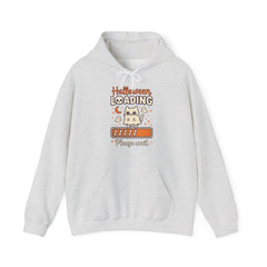 Halloween Loading Please Wait Cute Ghost Cat Purple Hoodie