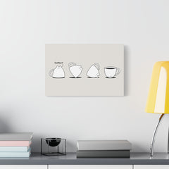 Cat Coffee Canvas