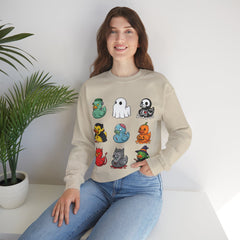 Cute Spooky Rubber Ducky Halloween Mascot Crewneck Sweatshirt