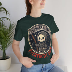 Funny Grim Reaper Spoiler Alert Everybody Dies T-Shirt
