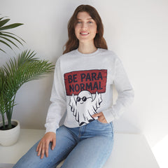 Funny Retro Halloween Ghost Be Para Normal Crewneck Sweatshirt