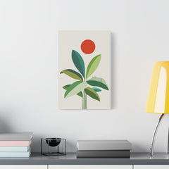 Banana Leaves Cat 2 Canvas