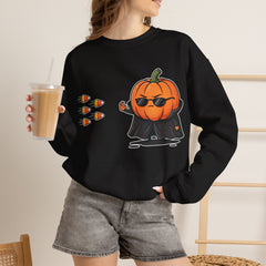 Pumpkin Neo Matrix Parody Crewneck Sweatshirt
