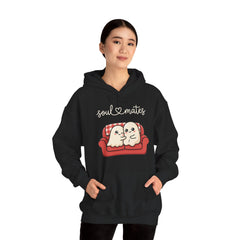 Cute Soul Mates Ghost Red Couch Retro Hoodie