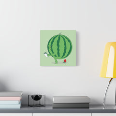 The making of strawberry Canvas