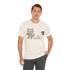 Funny Toilet Paper Mummy Cat Halloween T-Shirt