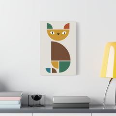 Cat Abstract Art Canvas