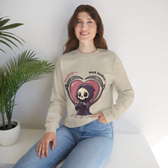 Funny Grim Reaper Today Not Today Daisy Plucking Crewneck Sweatshirt