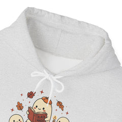 Cute Spooky Book Club Ghost Halloween Retro Hoodie