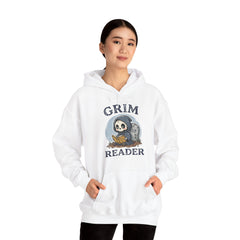 Funny Grim Reader Book Worm Retro Halloween Hoodie