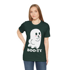 BOOty Cute Kawaii Cheeky Ghost Halloween Vector Art T-Shirt