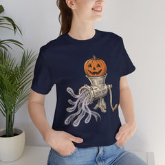 Retro Halloween Ghost In The Grinder Vintage T-Shirt