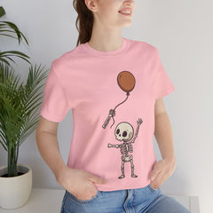 Funny Skeleton Balloon Floating Hand Retro Halloween T-Shirt