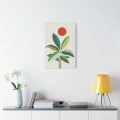 Banana Leaves Cat 2 Canvas
