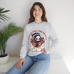 Funny Grim Reaper I Hope This Email Finds You In Hell Crewneck Sweatshirt
