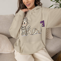 Funny Toilet Paper Mummy Cat Halloween Hoodie