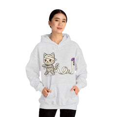 Funny Toilet Paper Mummy Cat Halloween Hoodie