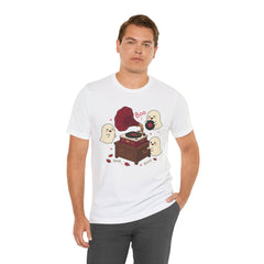 Funny Ghost Record Player Vinyl Gramophone Retro T-Shirt