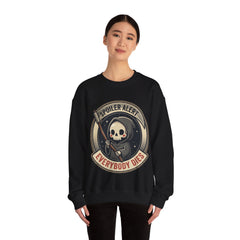 Funny Grim Reaper Spoiler Alert Everybody Dies 2 Crewneck Sweatshirt
