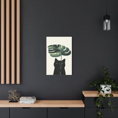 Cat and Plant 9 Canvas