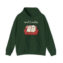 Cute Soul Mates Ghost Red Couch Retro Hoodie
