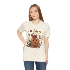 Cute Spooky Book Club Ghost Halloween Retro T-Shirt