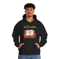 Cute Soul Mates Ghost Red Couch Retro Hoodie