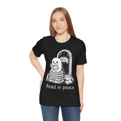 Funny Ghost Read In Peace Tombstone Halloween T-Shirt