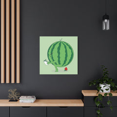 The making of strawberry Canvas