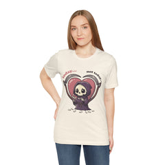 Funny Grim Reaper Today Not Today Daisy Plucking T-Shirt